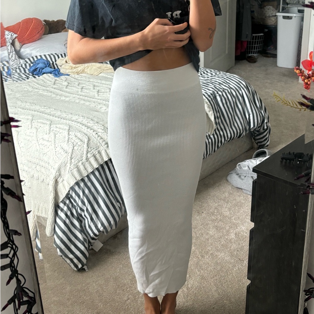 White EDIKTED Maxi Skirt Brand New